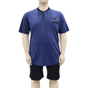 20 Nodi pigiama corto taglie forti uomo colore denim Favonio
