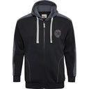 North 56°4 felpa garzata con cappuccio zip intera taglie forti uomo colore nero 43325