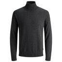 Jack & Jones maglia collo alto taglie forti uomo colore grigio antracite 12163782