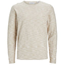 Jack & Jones maglia girocollo cotone taglie forti uomo colore beige 12254849