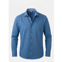 Olymp camicia no stiro manica lunga  taglie forti uomo colore azzurro intenso 5131/64/15