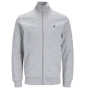 Jack & Jones felpa zip intera taglie forti uomo colore grigio 12253745