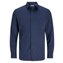 Jack & Jones camicia manica lunga taglie forti uomo colore blu navy 12258341