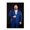 Lino Clemente completo elegante taglie forti uomo colore bluette Pilas 20110/44