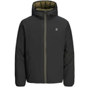 Jack & Jones bomber reversibile taglie forti uomo colore nero/oliva 12268026