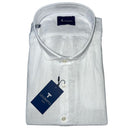 Levoratto camicia manica lunga 100% lino taglie forti uomo colore bianco 201007PN