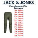 Jack & Jones pantalone cargo taglie forti uomo colore verde 12152279