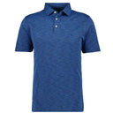 Ragman polo mezza manica taglie forti uomo colore blu melange 5435090/765