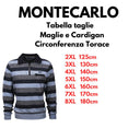 Montecarlo maglione mezza zip  taglie forti uomo colore fantasia blu 36225/717