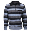 Montecarlo maglione mezza zip  taglie forti uomo colore fantasia blu 36225/717