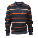 Montecarlo maglione mezza zip  taglie forti uomo colore blu 36155/745
