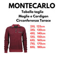 Montecarlo maglione mezza zip  taglie forti uomo colore bordeaux 36235/350