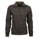 Montecarlo maglione mezza zip  taglie forti uomo colore verde scuro 36235/420