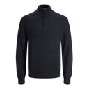 Jack & Jones maglione mezza zip taglie forti uomo colore blu 12227322