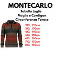 Montecarlo maglione mezza zip  taglie forti uomo colore rosso 26005/350