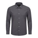 Fabio Rossi camicia manica lunga cotone  taglie forti uomo colore grigio antracite fr205/780