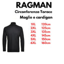 Ragman dolcevita in cotone taglie forti uomo colore nero 40170/009