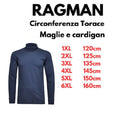 Ragman dolcevita in cotone taglie forti uomo colore bluette 40170/079
