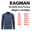 Ragman polo manica lunga taglie forti uomo colore avio 540291/778