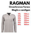 Ragman polo no stiro manica lunga taglie forti uomo colore grigio 540291/023