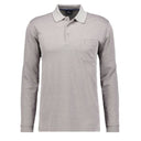 Ragman polo no stiro manica lunga taglie forti uomo colore grigio 540291/023