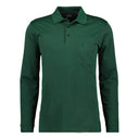 Ragman polo no stiro manica lunga taglie forti uomo colore verdone 540291/035