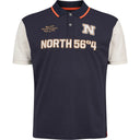 North56°4 polo mezza manica taglie forti uomo colore blu 41126