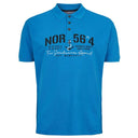 North56°4 polo mezza manica taglie forti uomo colore blu 41141