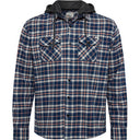North 56°4 camicia con cappuccio taglie forti uomo colore blu 43338