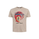 North56°4 maglia girocollo mezza manica taglie forti uomo colore beige 41326