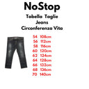 NoStop jeans con strappi taglie forti uomo colore nero 101