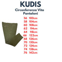 Kudis pantalone made in Italy taglie forti uomo colore verde melange Patrizio 1571/728