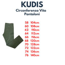 Kudis pantalone cargo made in Italy taglie forti uomo colore verde Sandro 1562/735