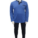 20 Nodi pigiama serafino taglie forti uomo colore denim Maestrale