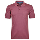 Ragman polo mezza manica taglie forti uomo colore prugna 540391/683