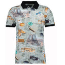 Ragman polo mezza manica taglie forti uomo colore grigio 9206391/914