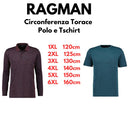 Ragman polo mezza manica taglie forti uomo colore grigio antracite melange 5435090/027