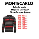 Montecarlo maglione mezza zip  taglie forti uomo colore fantasia 36005/683
