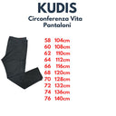 Kudis pantalone cargo made in Italy taglie forti uomo colore nero Sandro 1562/003