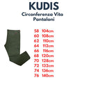 Kudis pantalone cargo made in Italy taglie forti uomo colore verde Saverio 1562/717