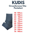 Kudis pantalone made in Italy taglie forti uomo colore puntellato melange blu/nero Saverio 1580/531