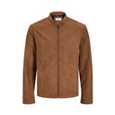 Jack & Jones bomber scamosciato taglie forti uomo colore cognac 12264104
