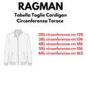 Ragman cardigan taglie forti uomo colore grigio 366195/012
