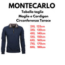 Montecarlo maglione mezza zip  taglie forti uomo colore blu 36365/750
