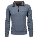 Montecarlo maglione mezza zip  taglie forti uomo colore avio 36365/790