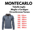 Montecarlo maglione mezza zip  taglie forti uomo colore avio 36365/790