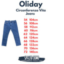 Oliday jeans elasticizzato taglie forti uomo colore blu 01800/700
