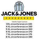 Jack & Jones camicia manica lunga elasticizzata taglie forti uomo colore bianco 12258341