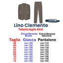 Lino Clemente completo elegante taglie forti uomo colore nero Pilas 20110/47