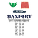 Maxfort costume boxer mare taglie forti uomo colore blu 100
